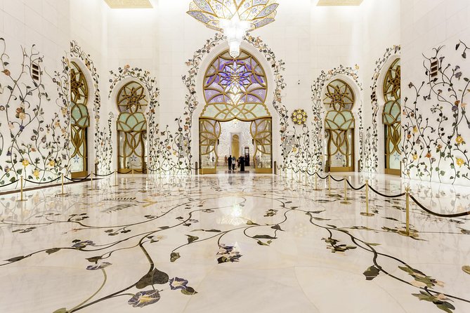 Dubai To Abu Dhabi: Grand Mosque, Royal Palace & Etihad Towers - Tour Duration and Logistics