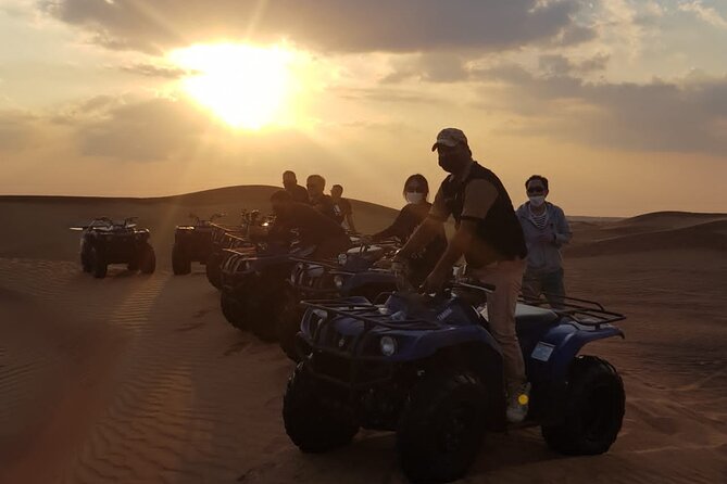 Dubai Unique Sunset Combo: 4WD and Quad Bike Red Dunes Safari - Pickup Details