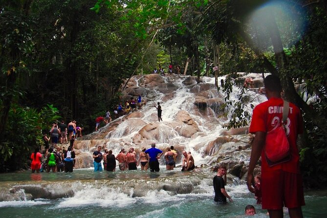 Dunns River Falls Party Cruise, Blue Hole With Snorkeling, Free Beverages - Climbing Dunns River Falls