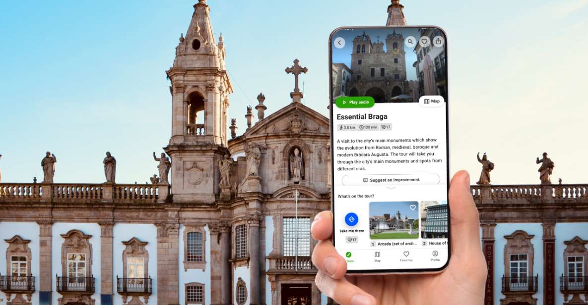 Essential Braga a Self-Guided Audio Walking Tour in English - Tour Itinerary