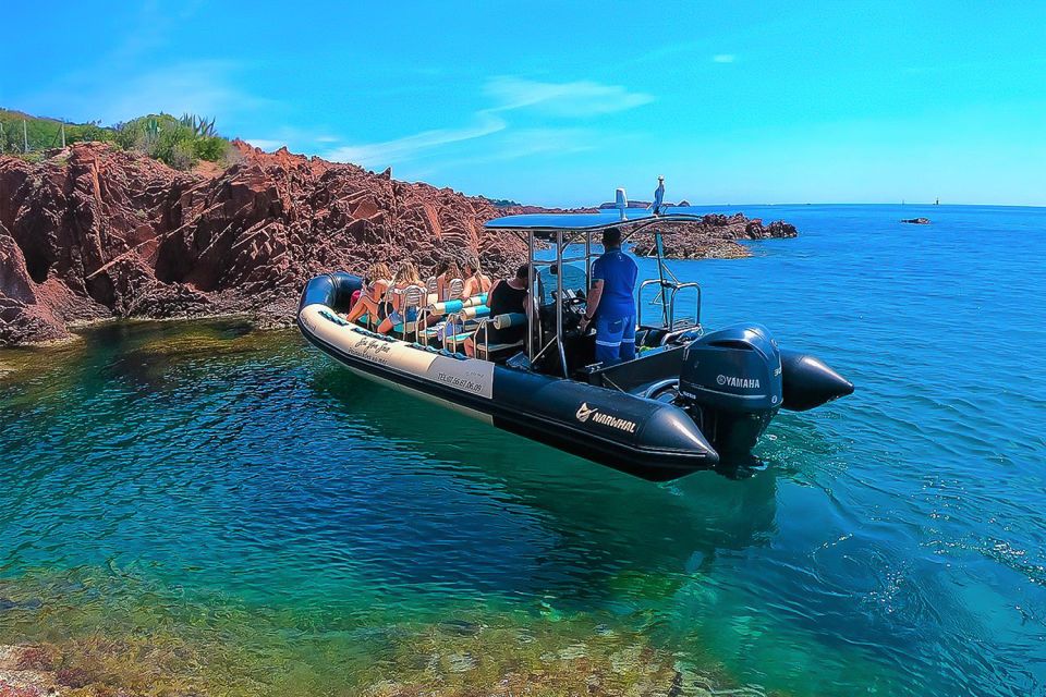 Frejus: Sea and Creeks Boat Tour With Snorkeling and Drinks - Secluded Coves and Caves