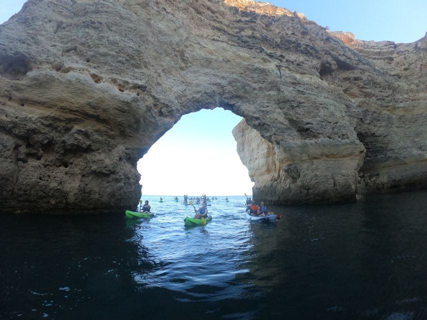 From Albufeira: Sunset Kayak Tour to Benagil Cave - Departure and Kayaking