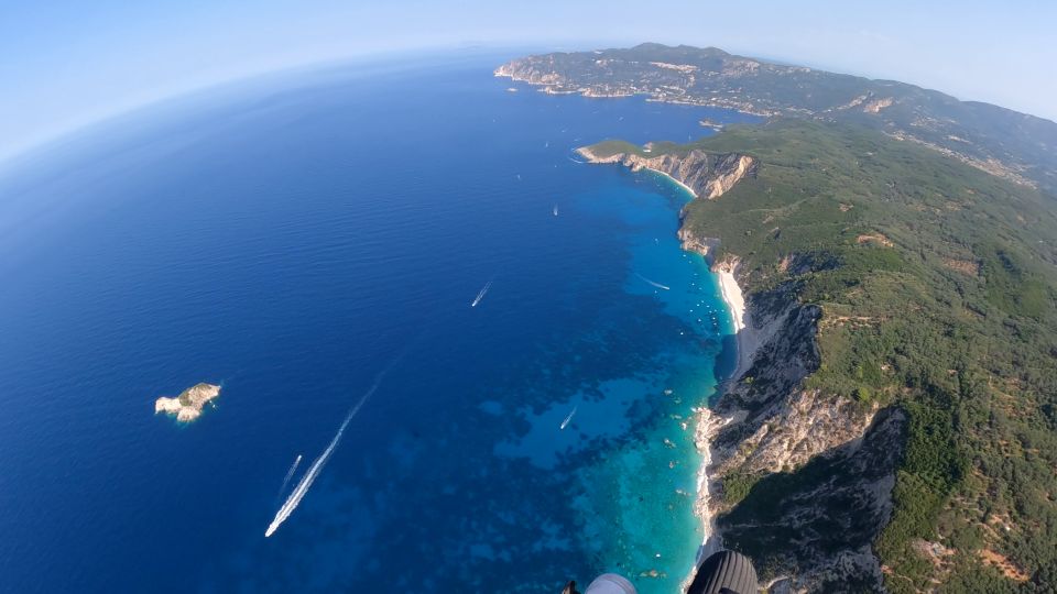 From Parelia: Paramotor Flight Over Corfus Coast - Included in the Activity