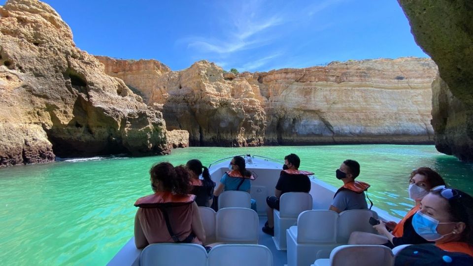 From Portimão: Algar De Benagil and Sea Caves Boat Tour - Duration and Languages