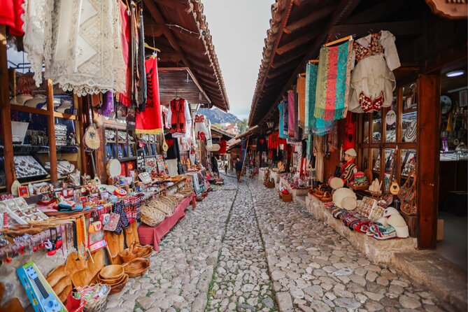 From Tirana: Kruja Castle, the Old Bazaar and Sarisalltik - Skanderbegs Legacy