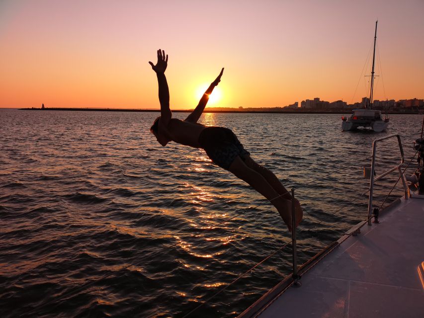 From Vilamoura: Sunset Tour on a Luxury Sailing Yacht - On-Board Experience