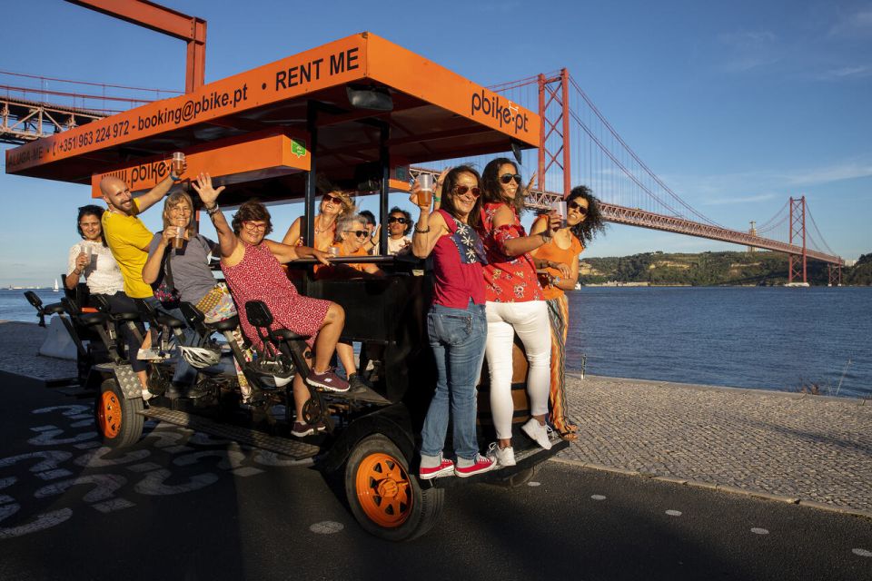 Fun Beer Bike by the Seafront in Lisbon - Meeting Location