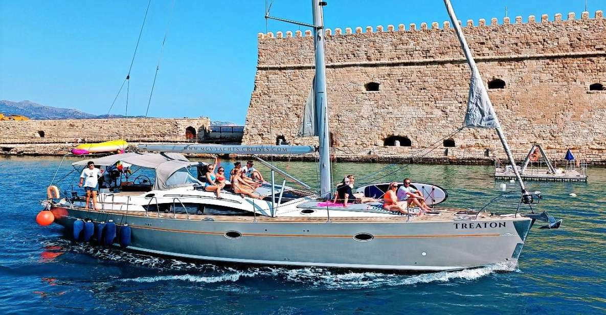 Heraklion: Dia Island Luxury Sailing Trip - up to 14 Guests - Vessel and Onboard Amenities