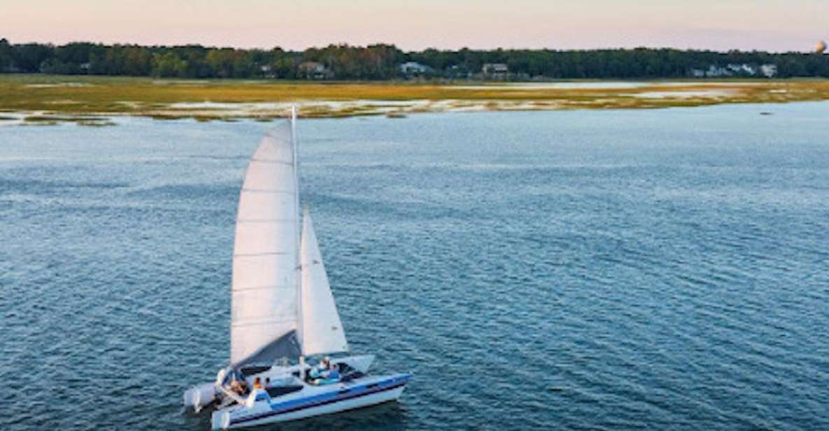 Hilton Head: Private Dolphin Day or Sunset Catamaran Sail - Upgrade to Fireworks Show