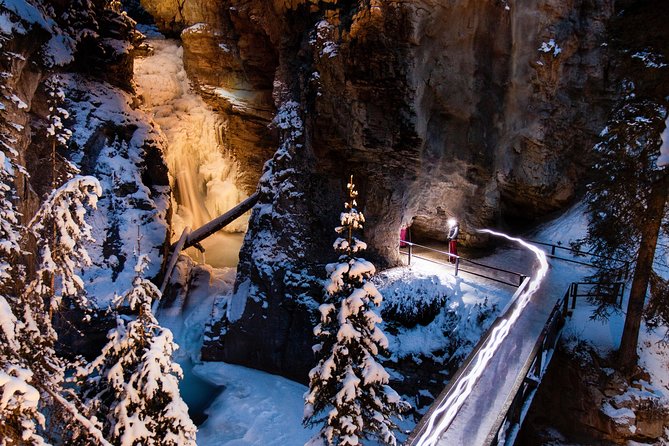 Johnston Canyon Evening Icewalk - Gear and Amenities Included