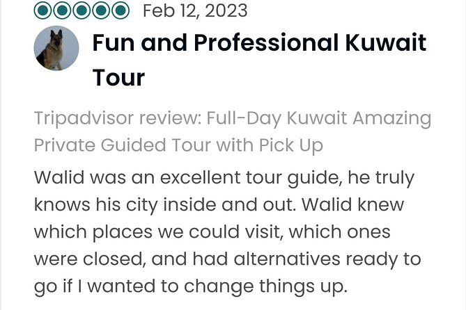 Kuwait Desert & City Half Day Private Tour Local Licensed Guide - Old Souk Experience