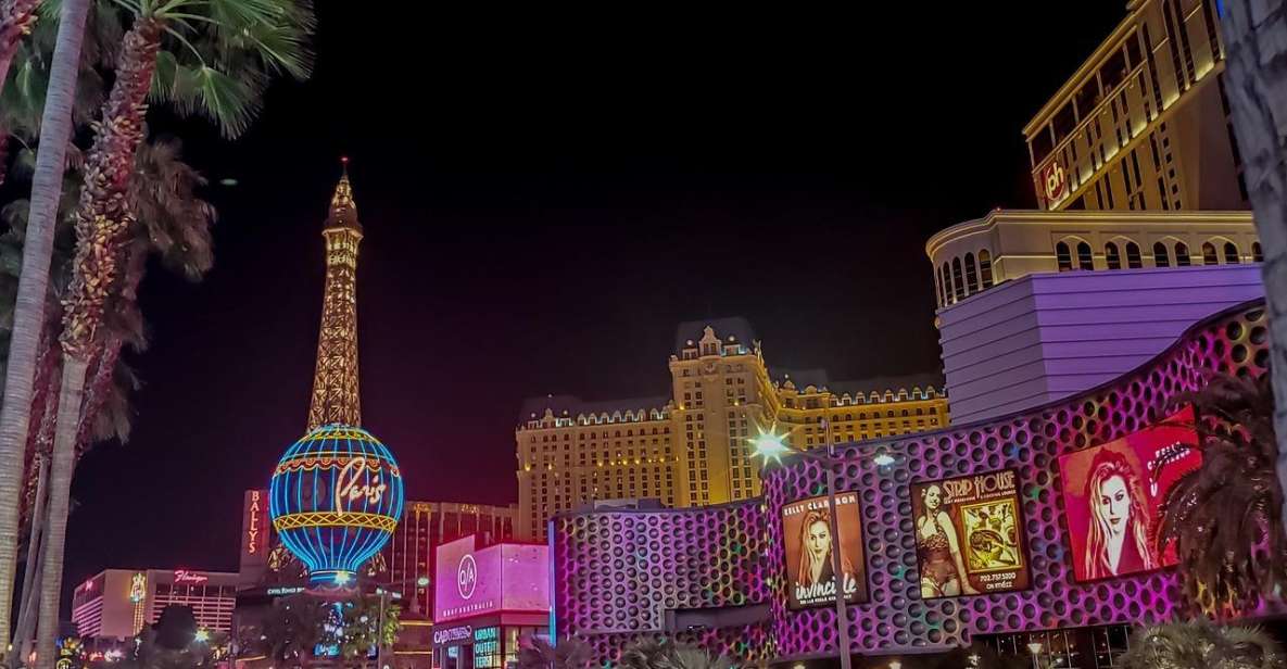 Las Vegas: Las Vegas Strip Night Tour With Spanish Guide - Tour Itinerary