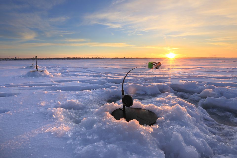 Levi: Ice Fishing by Snowmobile - Snowmobile Adventure in the Forest