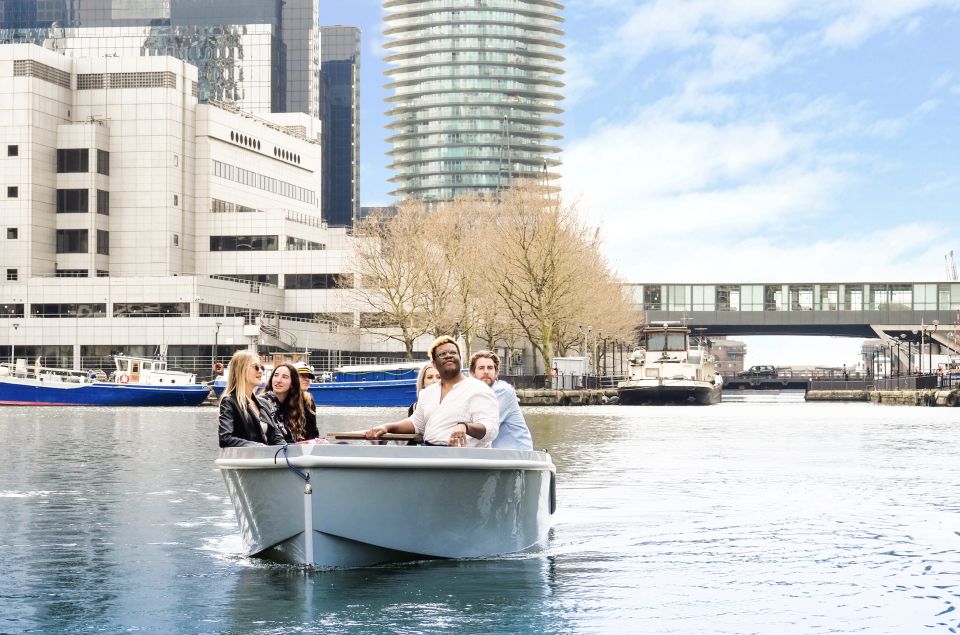 London: Goboat Rental in Canary Wharf With London Docklands - Duration and Navigation Route