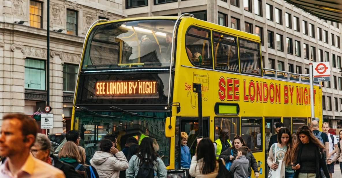 London: London by Night Sightseeing Open-Top Bus Tour - Itinerary