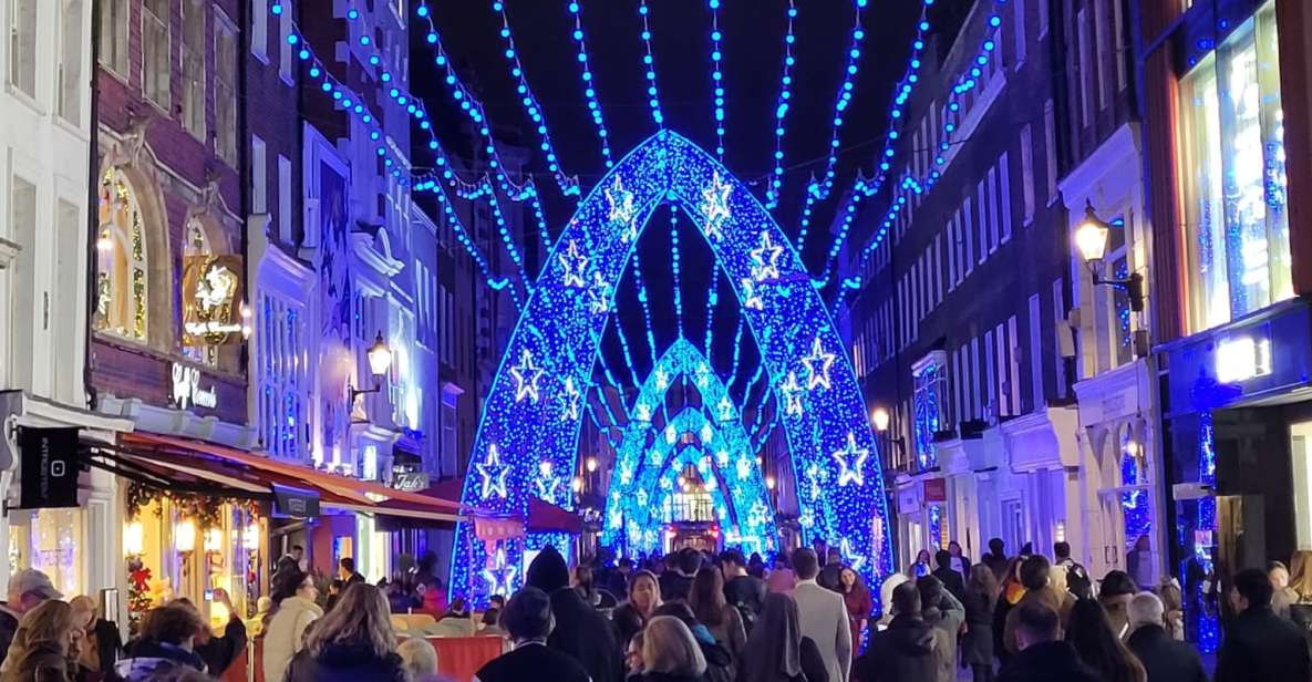 London: Private Christmas Lights and Markets Walking Tour - Festive Light Displays