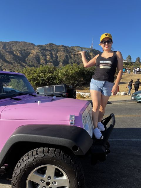 Los Angeles: Hollywood Sign Tour on an Open Pink Jeep - Pose for Iconic Photos