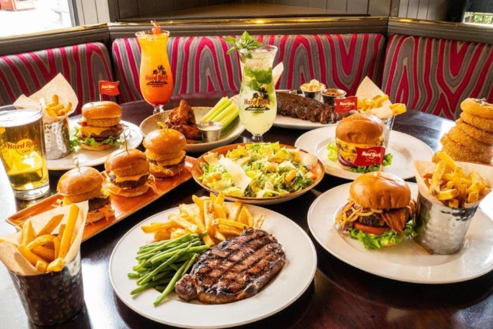 Meal at the Hard Rock Cafe Baltimore - Menu Highlights