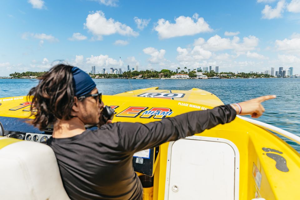 Miami: Sightseeing Speedboat Tour - Departure and Duration