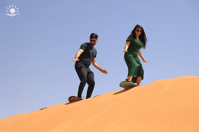 Morning Desert Safari in Dubai With Camel Ride - Sandboarding in the Dunes