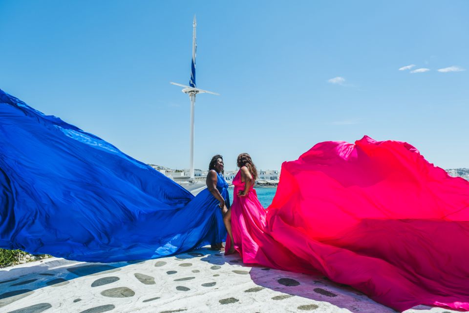 Mykonos: Flying Dress Photoshoot - Accessibility and Group Details