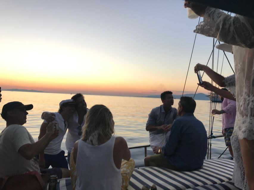 Mykonos: Sunset Boat Cruise With Light Dinner & Drinks - Included Activities and Amenities