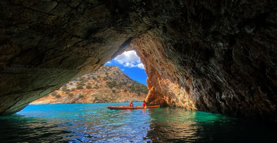 Naxos: Rhina Cave and Coastline Sea Kayaking Tour - Tour Highlights and Activities