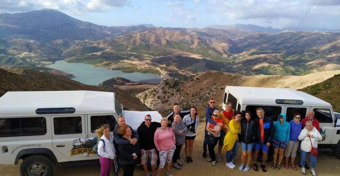 Off Road: Potamon Dam, Arcadi, 3 Gorges, Preveli Palms - Pickup Locations