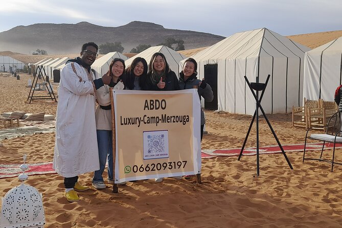 One Night in Private Camp in the Sahara Desert in Merzouga With Dinner - Pickup and Meeting Details