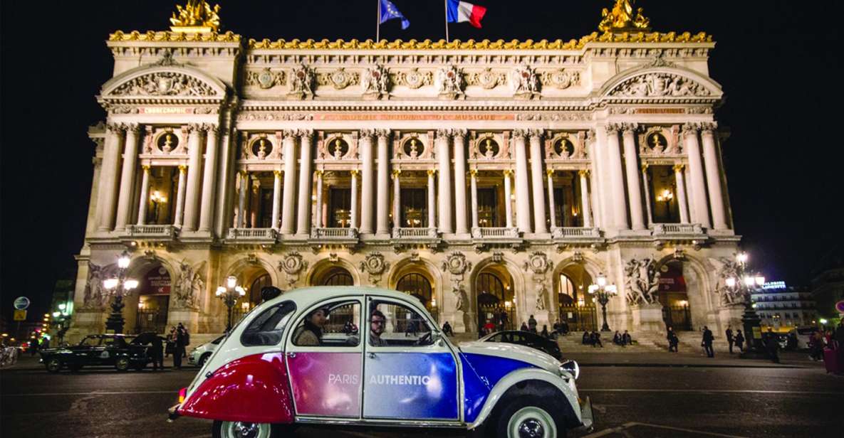 Paris: Discover Paris by Night in a Vintage Car With a Local - Marveling at the Eiffel Tower