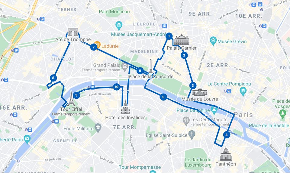 Paris: Hop-on Hop-off Bus Tour & Seine Cruise Bundle Tour - Boarding Locations