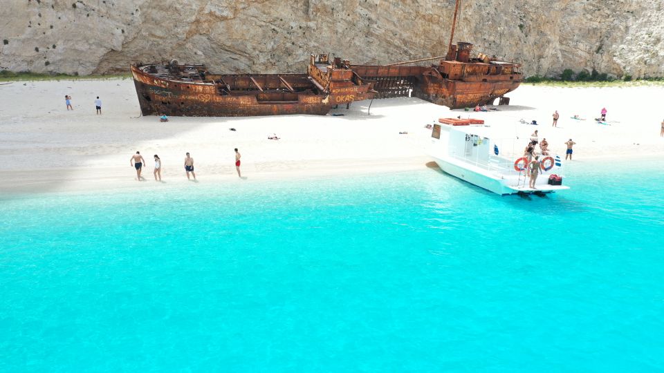 Porto Vromi: Cruise to Navagio, Turtle Island & Keri Caves - Inclusions