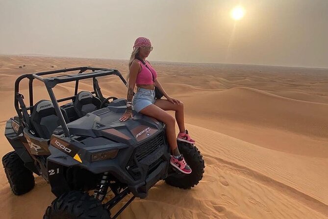 Premium Desert Safari With Dune Buggy Camel Ride BBQ Dinner - Dune Buggy Adventure