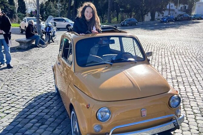 Private: 3 Hours Panoramic Tour of Rome Aboard a Vintage Fiat 500 - Booking Information