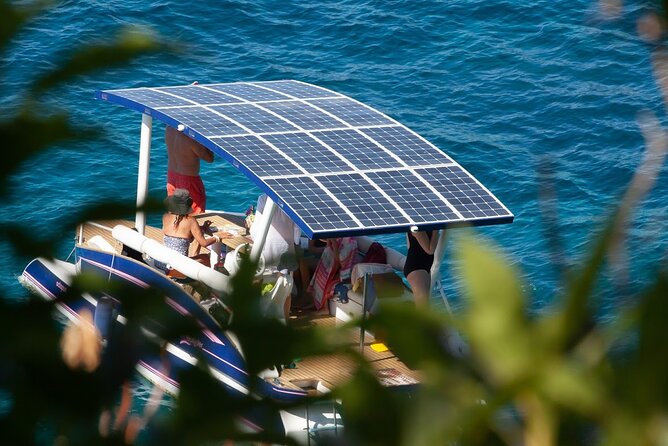 Private Solar Catamaran Cruise in Antibes Juan Les Pins - Marveling at the Hotel Belles Rives