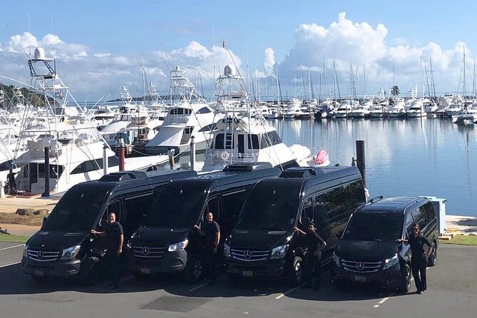 Puerto Rico Island Wide Private Transfers, 14Pax Lux Sprinter Van - Overnight and Additional Fees