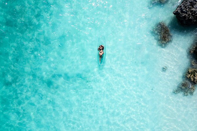 Radiant Solitude: Turks & Caicos Clear Kayak Solo Portraits - Scenic Location Backdrop