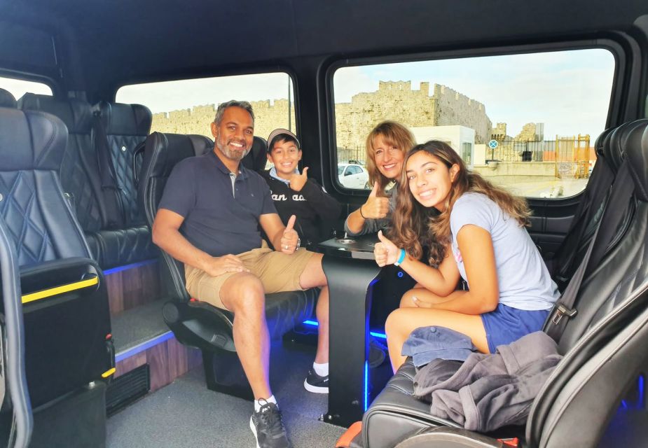 Rhodes Town and Lindos: Private Minibus Tour - Inclusions and Exclusions