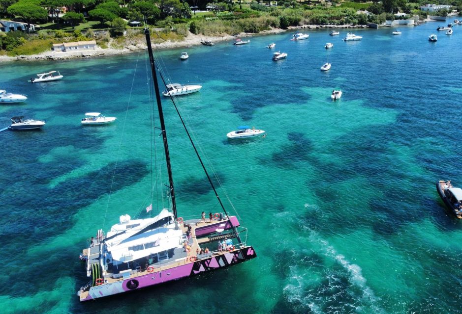 Saint Tropez: Evening Catamaran Party With Welcome Drink - Dance Floor and DJ Music