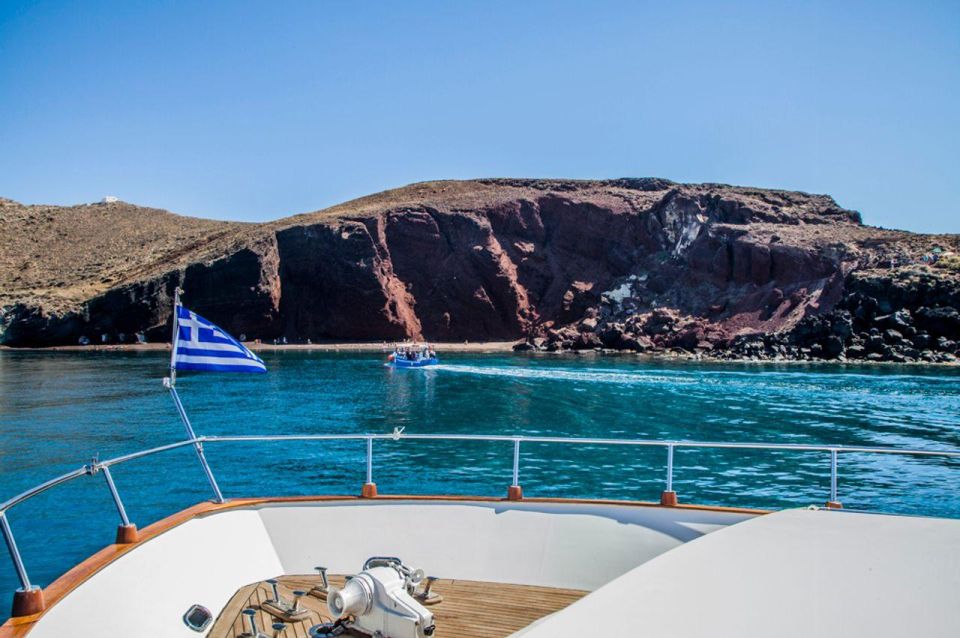 Santorini: Motor Yacht Day Cruise With 5-Course Lunch - Itinerary Details