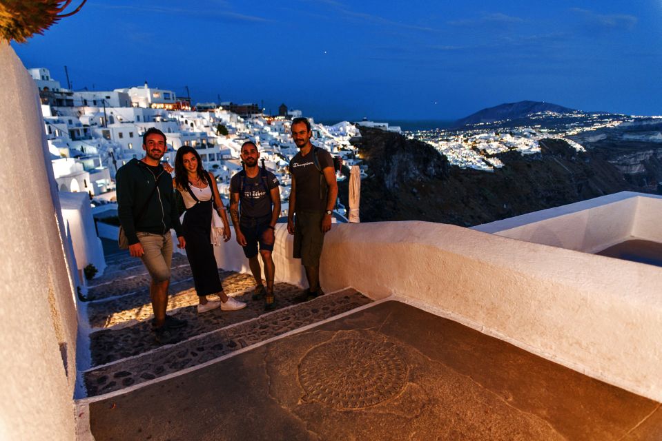 Santorini: Night Hike, Wine Tasting, and Greek Dinner - Itinerary Details