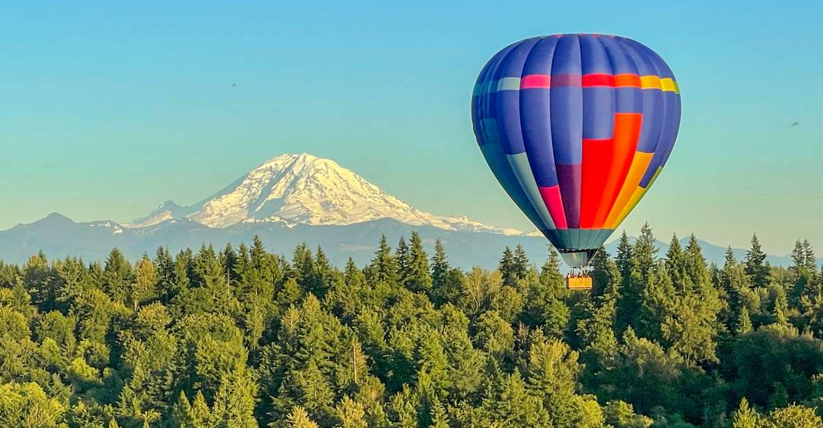 Seattle: Mt. Rainier Sunset Hot Air Balloon Ride - Champagne Toast and Celebration