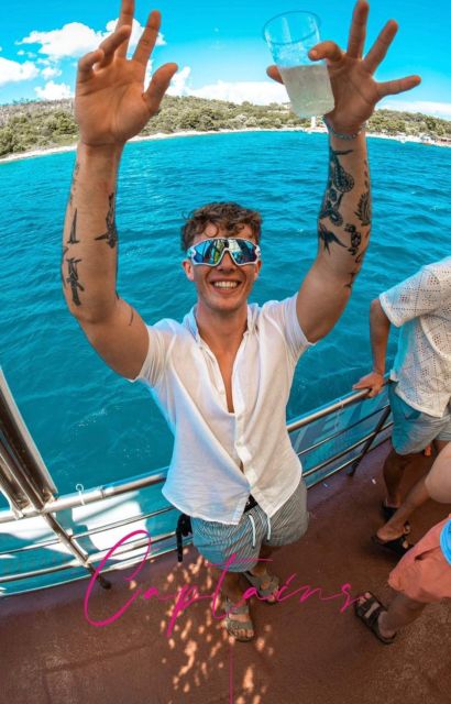 Split: Captains Blue Lagoon Boat Party With Live DJ - Pricing and Booking Details