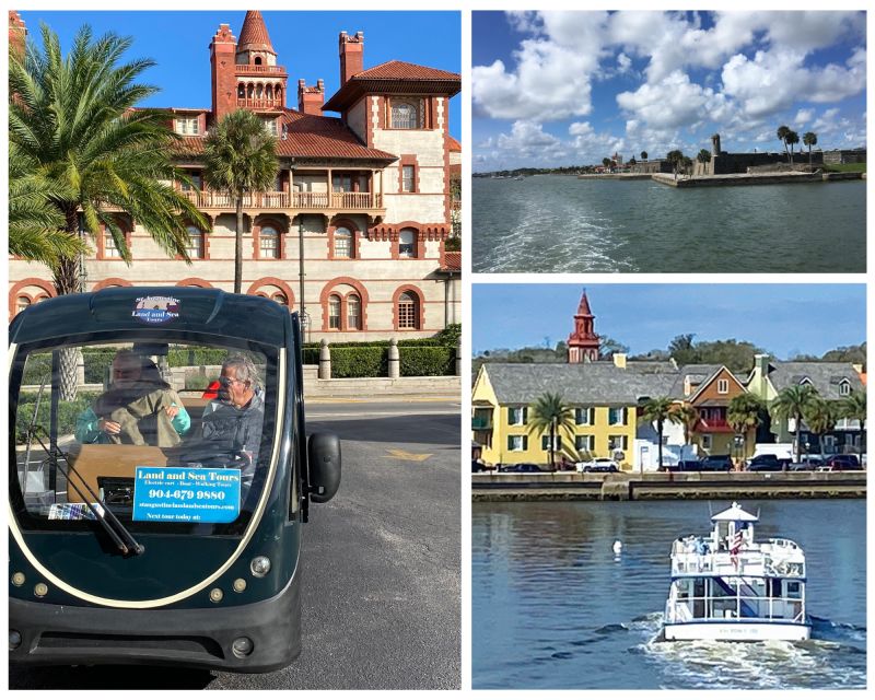 St. Augustine: Boat Cruise and Electric Golf Cart Tour - Boat Tour