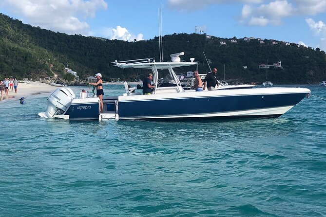 St Thomas Full-Day Boat Rental 37 Intrepid Powerboat - Professional Captain and Crew