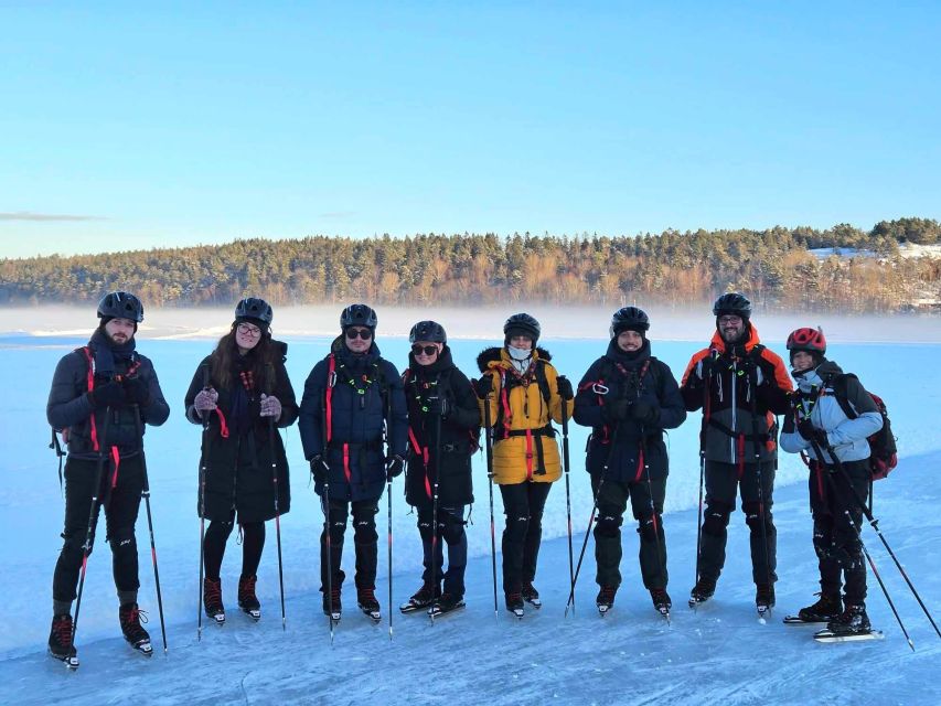 Stockholm: Nordic Ice Skating for Beginners on a Frozen Lake - Swedish Fika