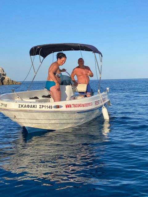 Traganou Beach: Small Boat Rental Without License - Rental Experience