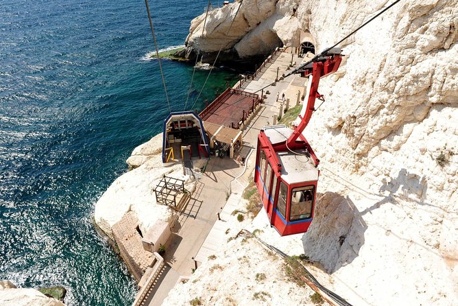 Unforgettable Tour to Caesarea, Haifa, Acre and Rosh Hanikra From Tel Aviv - Descending to the Rosh HaNikra Grottos