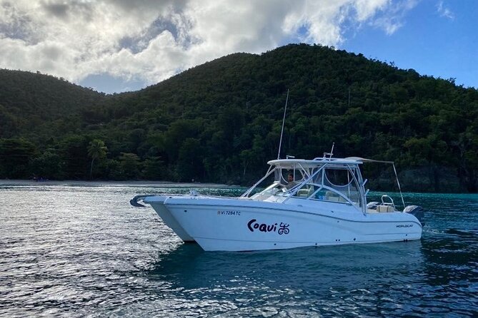 USVI Private Charter Aboard Coqui - up to 8 Guests - Cost Breakdown and Exclusions