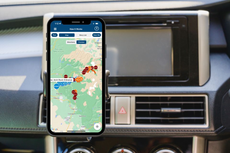 Yosemite National Park: App-Based Audio Guided Driving Route - Key Attractions